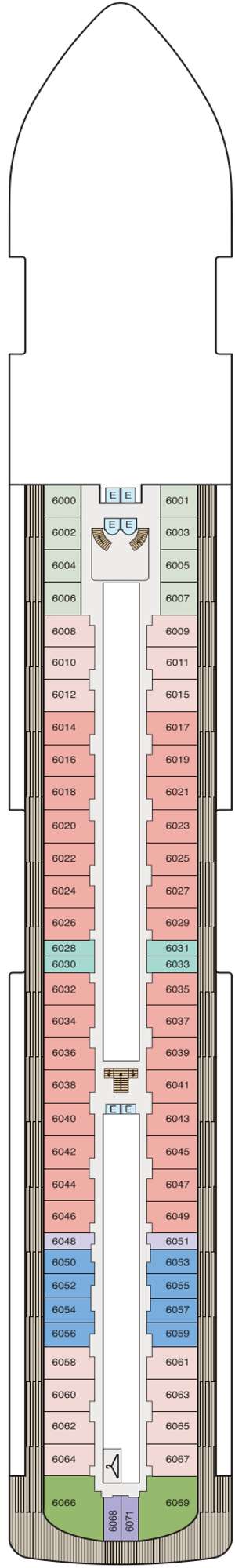 Deck plan for Oceania Sonata