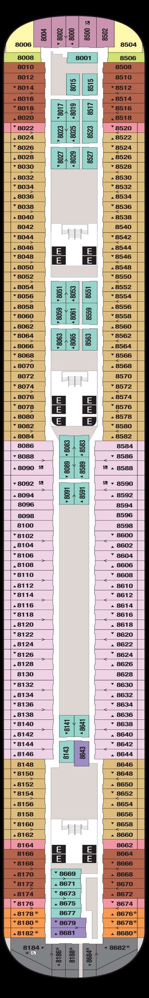 Deck plan for Disney Fantasy