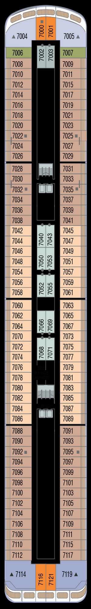 Deck plan for Azamara Journey