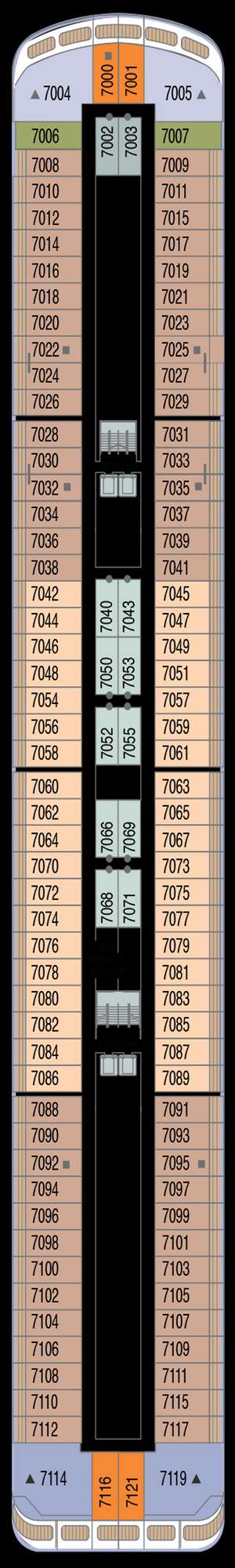 Deck plan for Azamara Journey