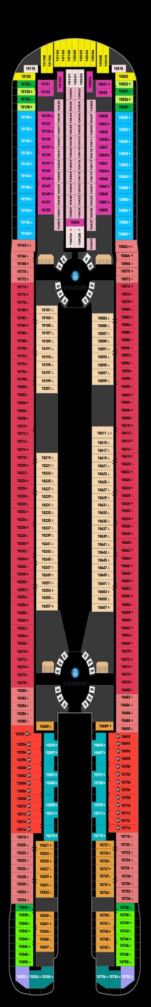 Deck plan for Legend of the Seas