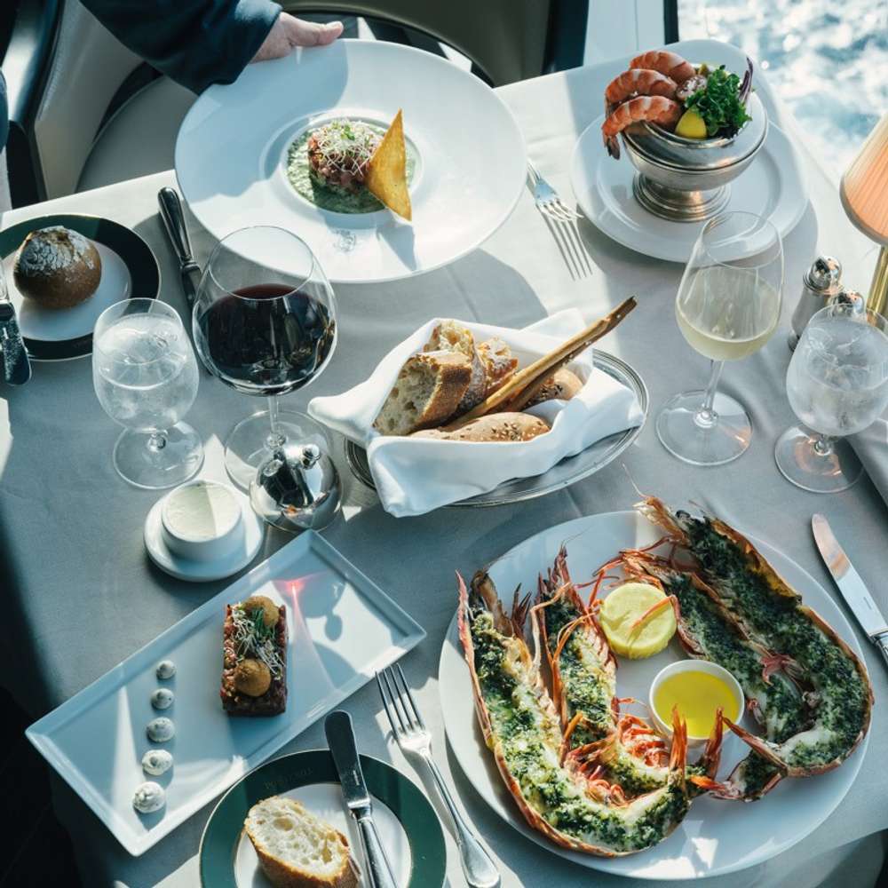 Food in the the Polo Grill