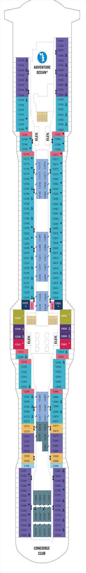 Deck plan for Quantum of the Seas