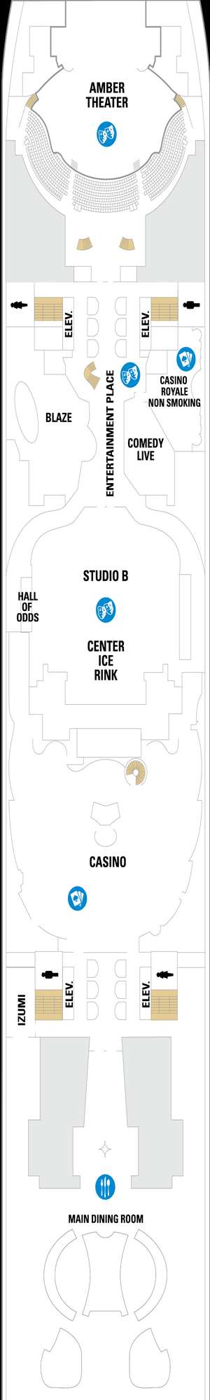 Deck plan for Allure of the Seas