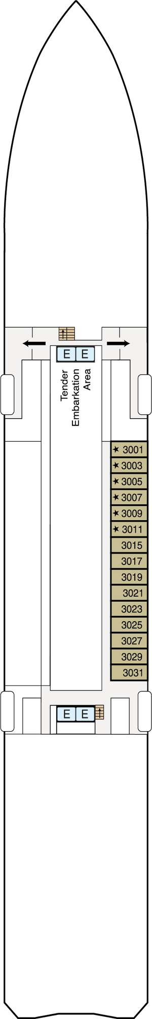 Deck plan for Regatta