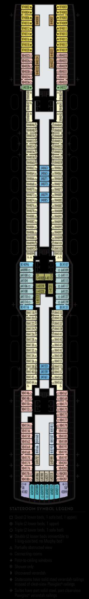 Deck plan for Rotterdam