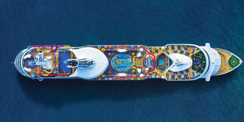 navigator of the seas aerial shot