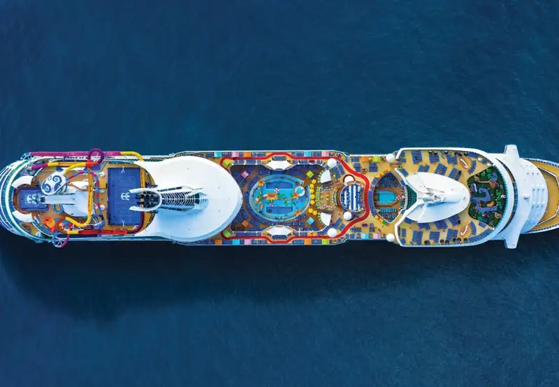 navigator of the seas aerial shot