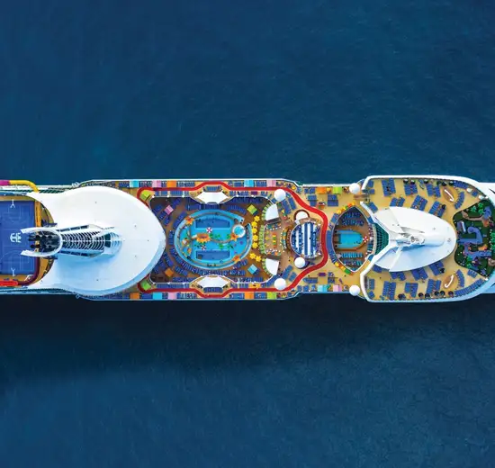 navigator of the seas aerial shot
