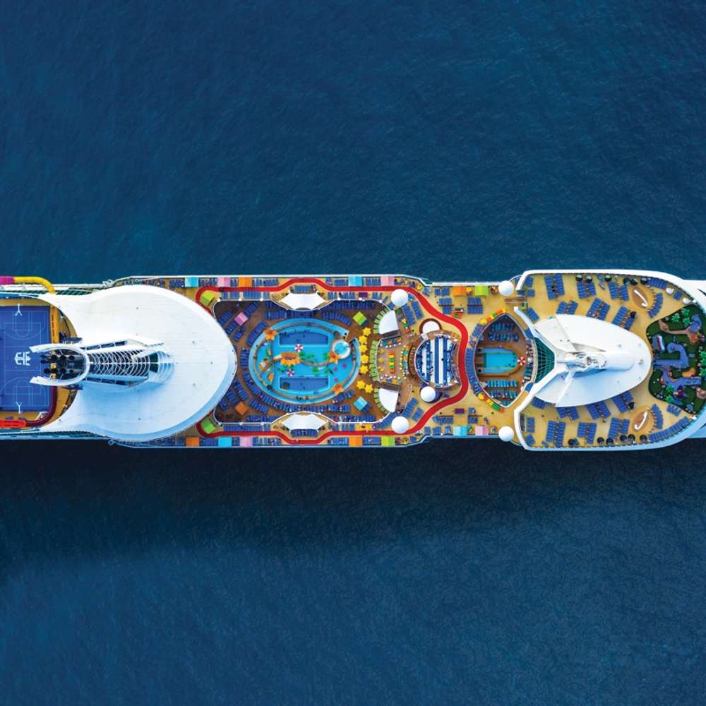 navigator of the seas aerial shot