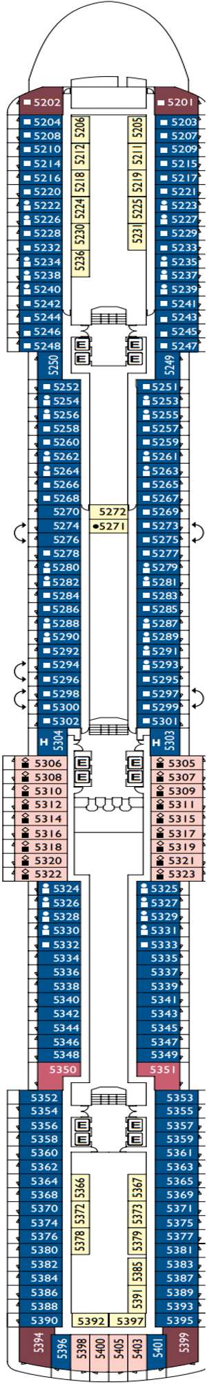 Deck plan for Costa Deliziosa