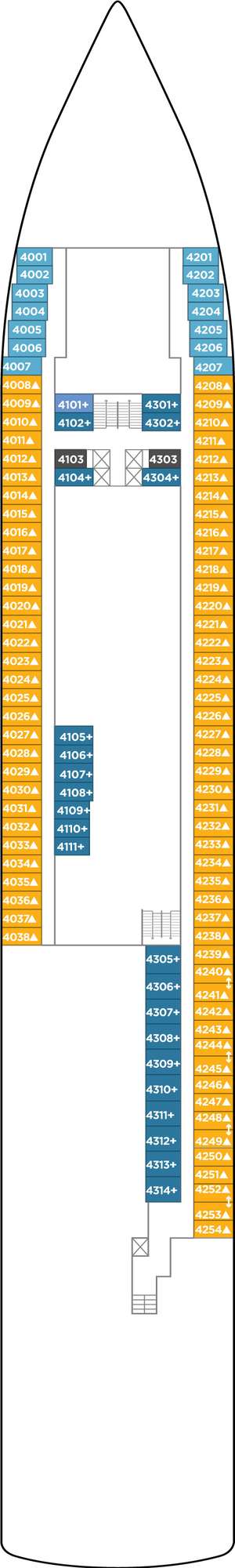 Deck plan for Norwegian Sun