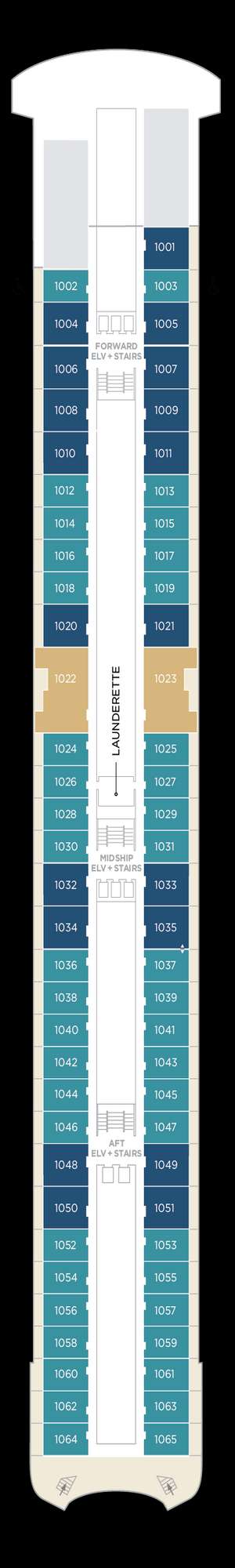 Deck plan for Crystal Symphony