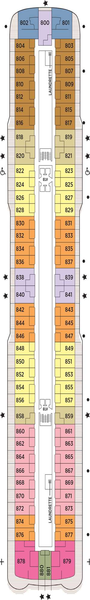 Deck plan for Regent Seven Seas Splendor