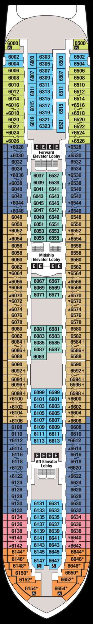 Deck plan for Disney Wonder