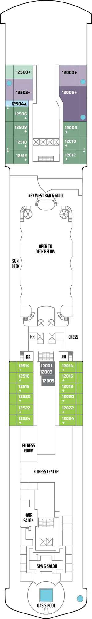 Deck plan for Pride of America