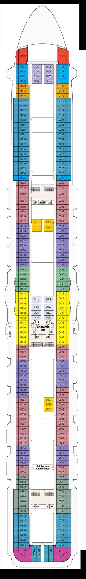 Deck plan for Majestic Princess