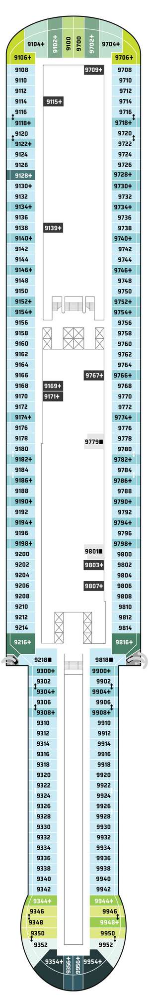 Deck plan for Norwegian Viva