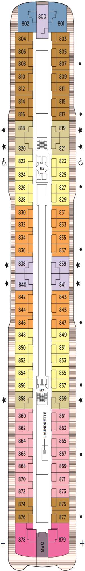 Deck plan for Regent Seven Seas Explorer