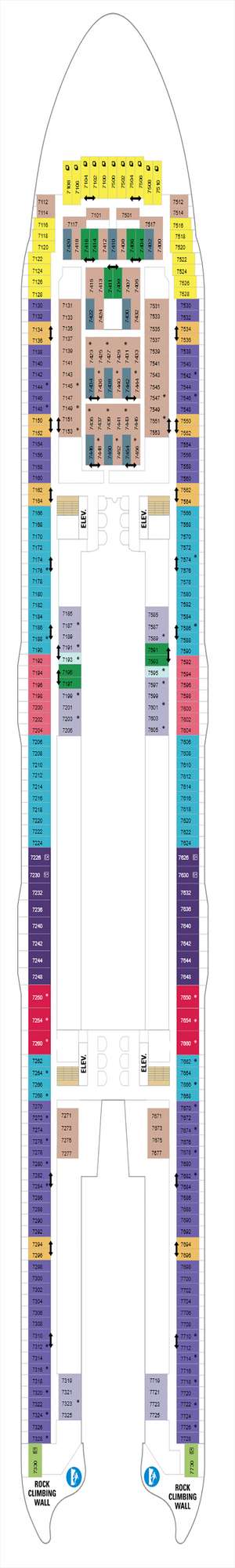 Deck plan for Harmony of the Seas