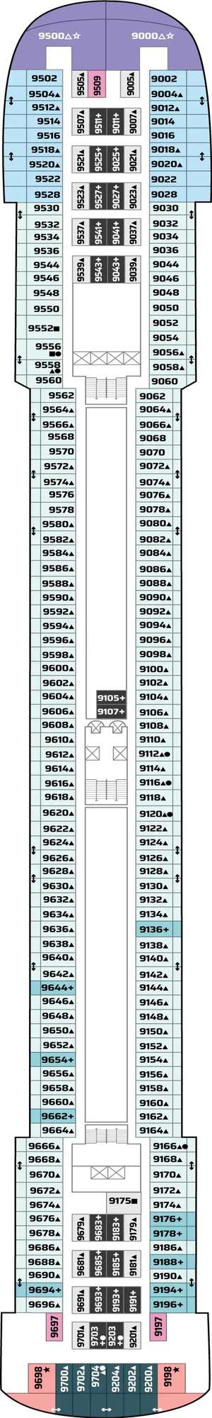 Deck plan for Pride of America