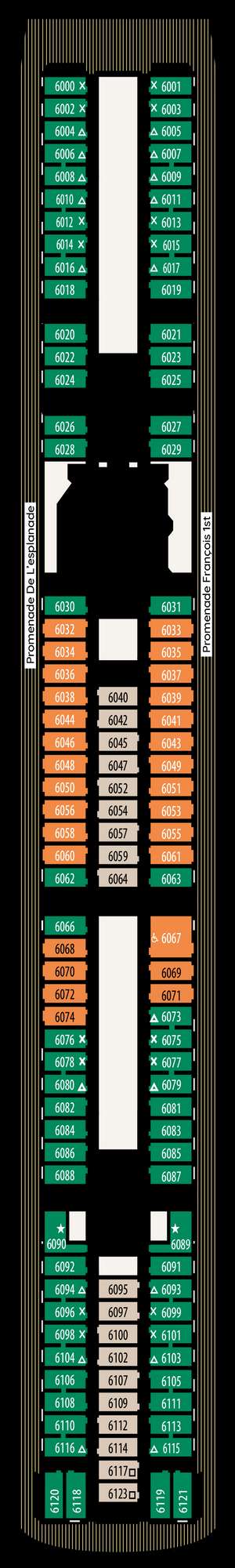 Deck plan for Renaissance