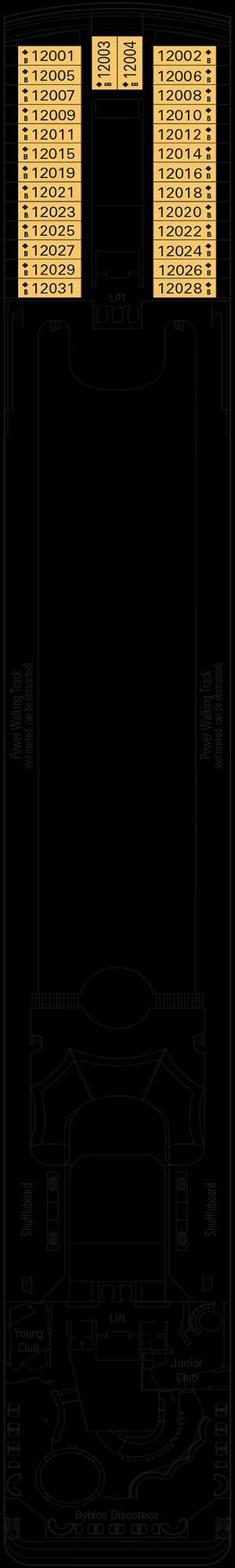 Deck plan for MSC Opera