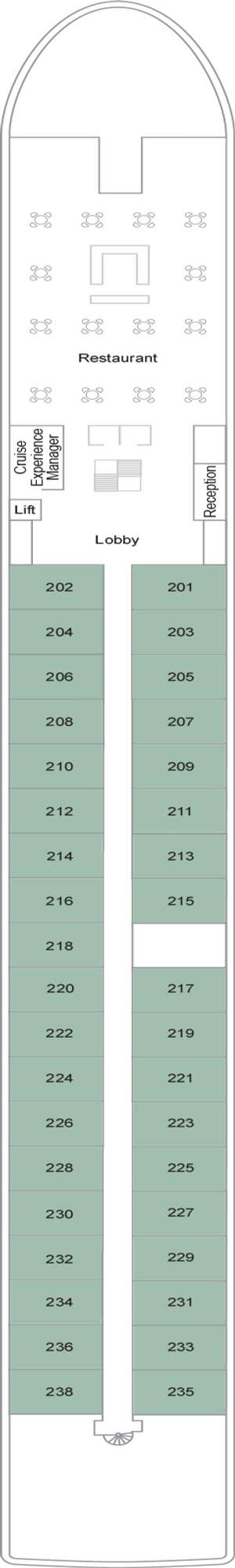 Deck plan for TUI Aria