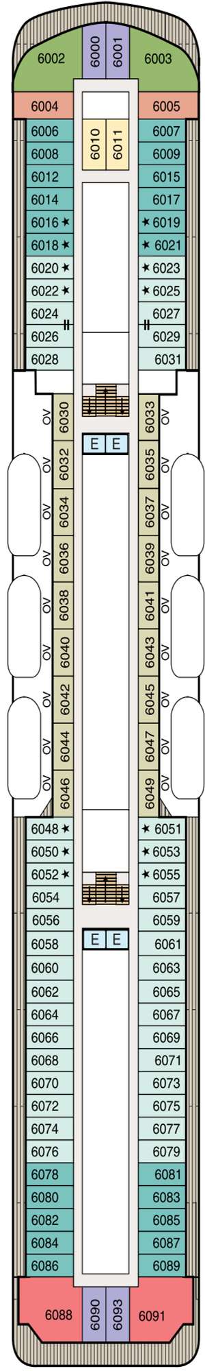 Deck plan for Regatta