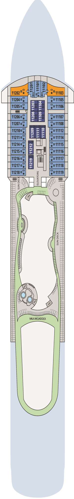 Deck plan for Celestyal Discovery