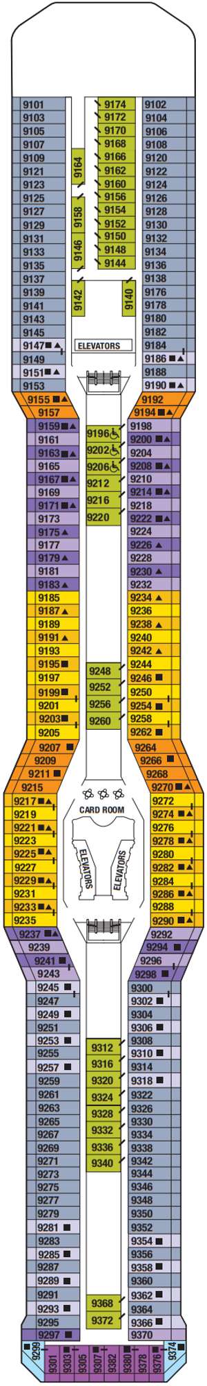 Deck plan for Celebrity Solstice