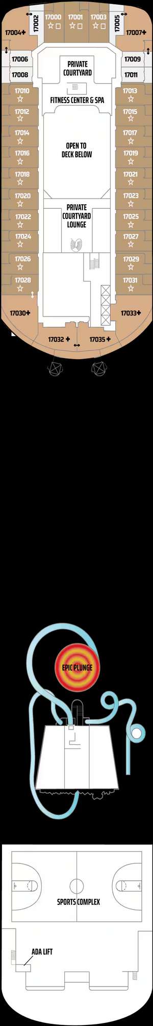 Deck plan for Norwegian Epic