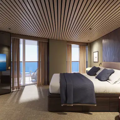 Image related to The Haven Aft-Facing Owner's Suite with Master Bedroom and Large Balcony