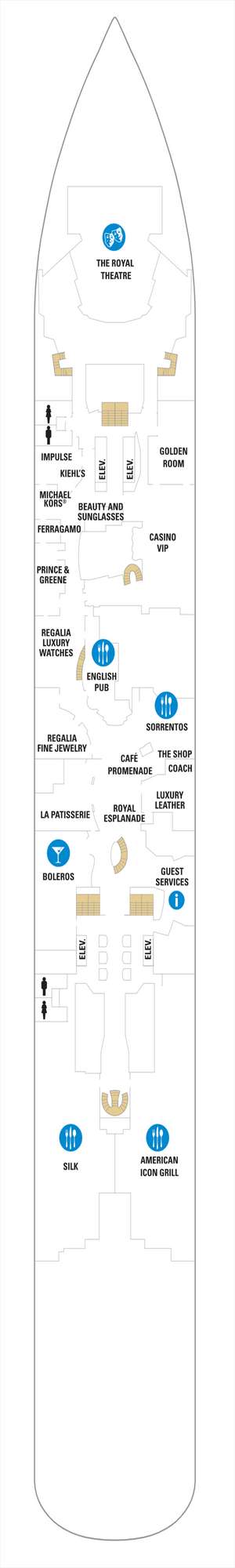 Deck plan for Quantum of the Seas