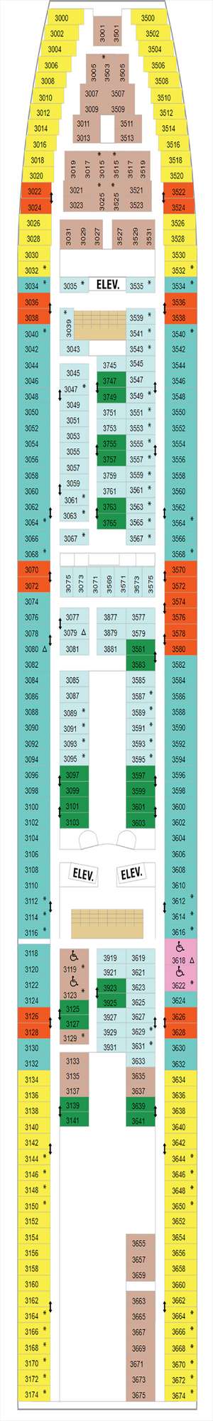 Deck plan for Enchantment of the Seas