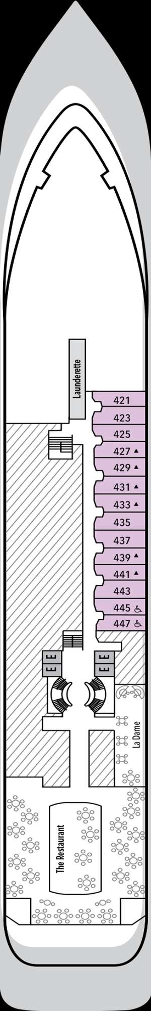 Deck plan for Silver Wind