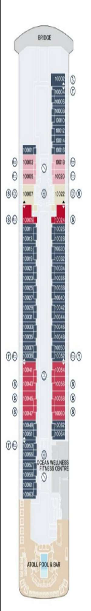 Deck plan for Explora I