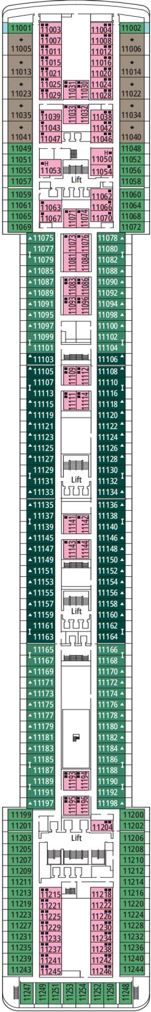 Deck plan for MSC Musica
