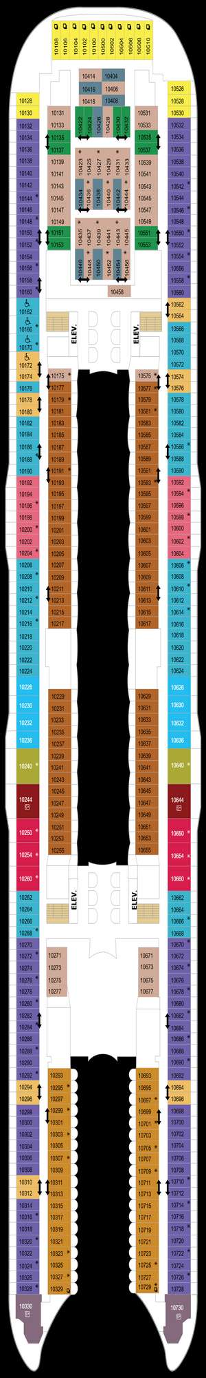 Deck plan for Harmony of the Seas