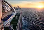 Emerald Princess at sunset