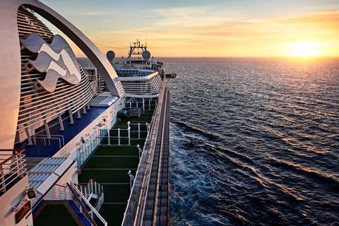 Image related to Emerald Princess at sunset