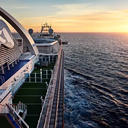 Image related to Emerald Princess at sunset
