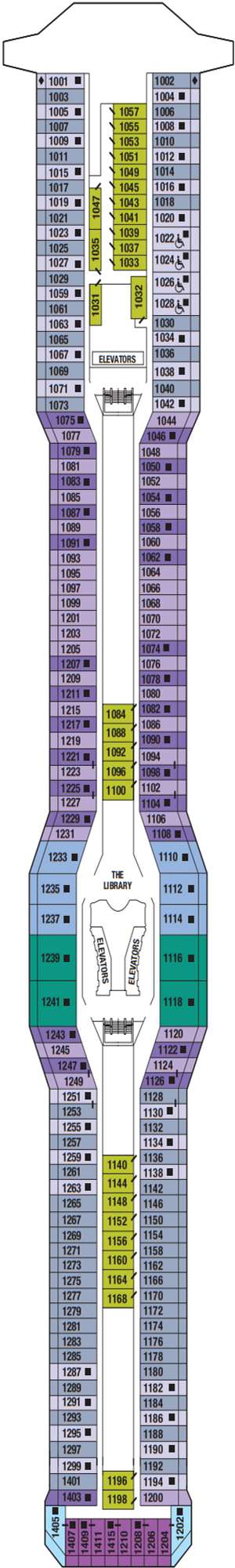 Deck plan for Celebrity Silhouette