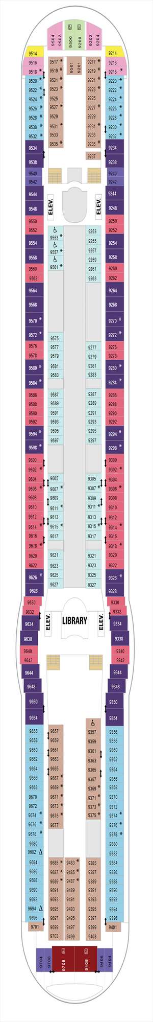 Deck plan for Liberty of the Seas