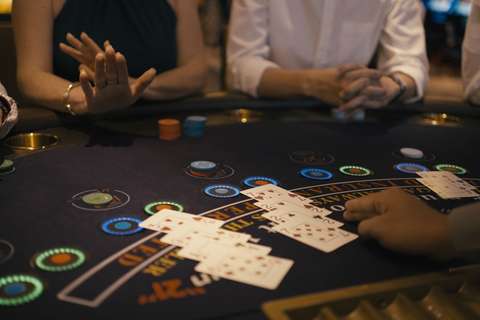 Image related to A hand of blackjack at the casino