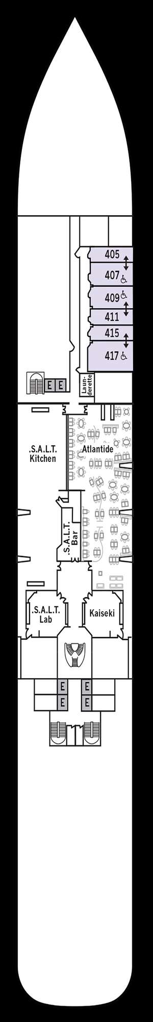 Deck plan for Silver Dawn