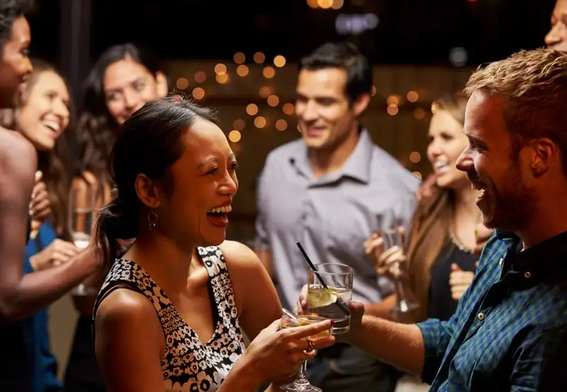 people at bar
