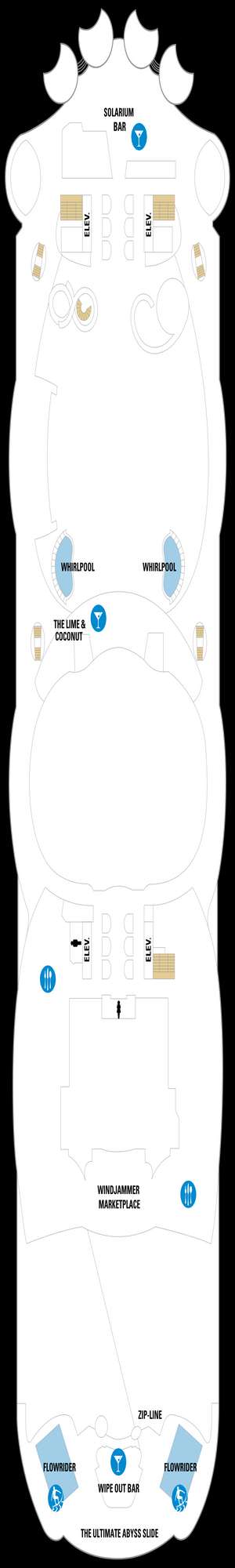 Deck plan for Harmony of the Seas
