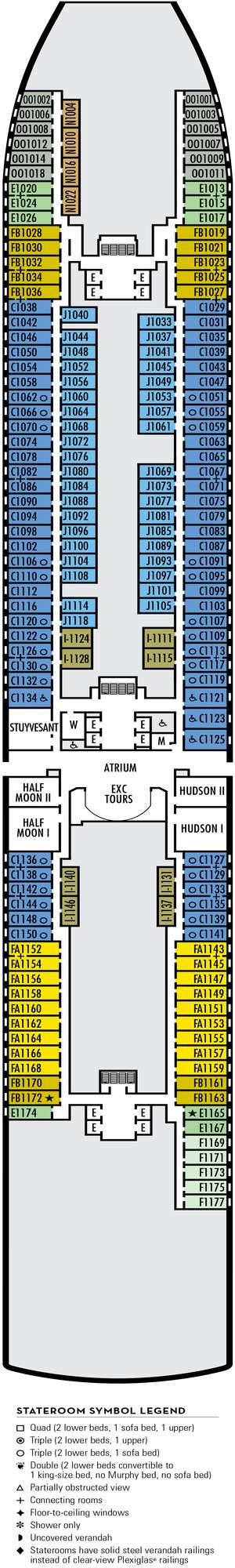 Deck plan for Koningsdam