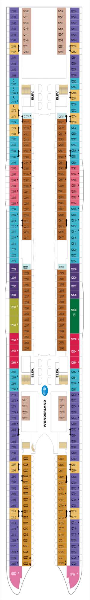 Deck plan for Harmony of the Seas
